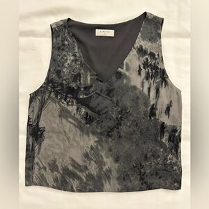 ARITZIA Cropped Sleeveless Vneck Top XS